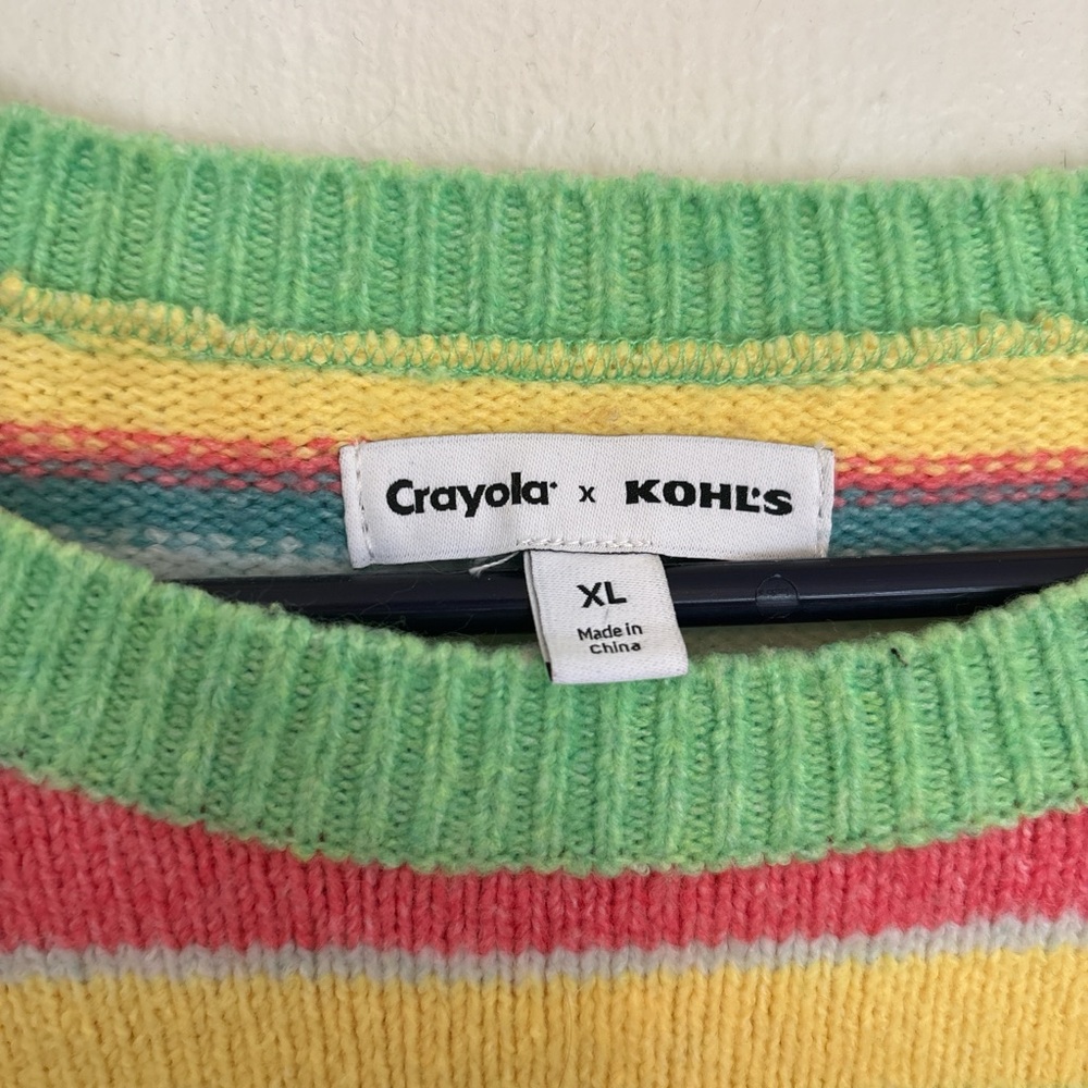 Crayola Colorful Striped Women's Sweater
